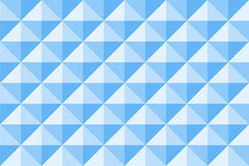 Obraz premium Soft blue background in diamond shape pattern. Triangle 3D pixel background.