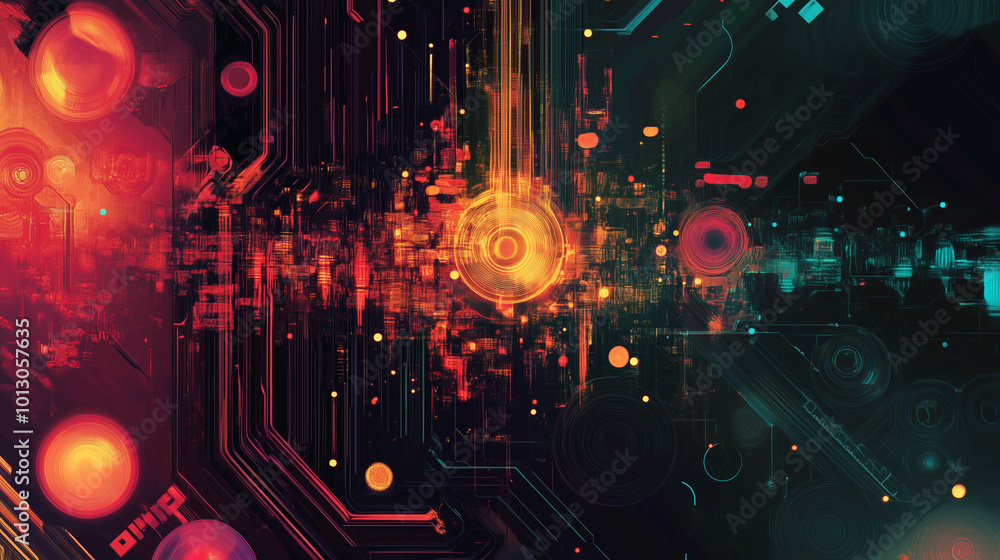 Canvas Prints ultra futurist tech abstract background. generative ai