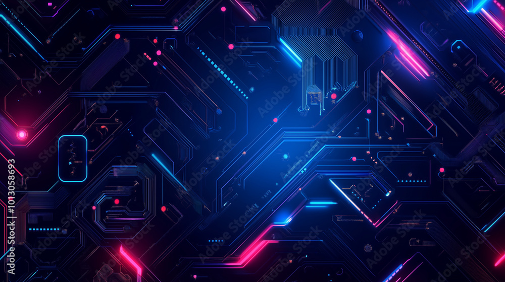 Poster ultra futurist tech abstract background. generative ai