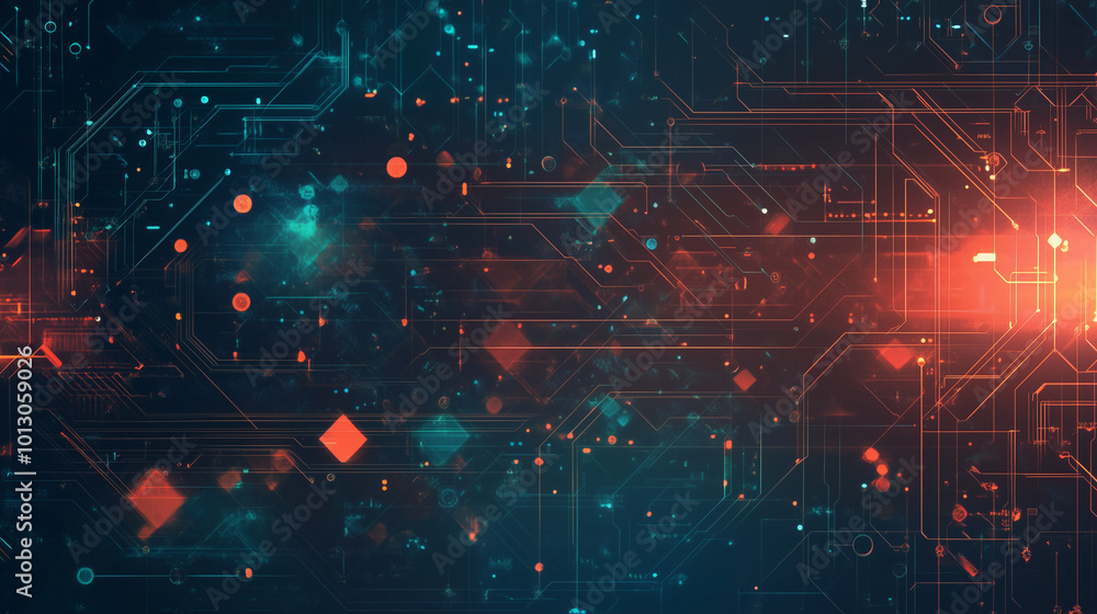 Canvas Prints ultra futurist tech abstract background. generative ai