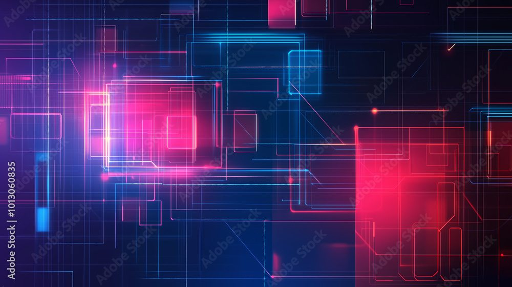 Canvas Prints ultra futurist tech abstract background. generative ai