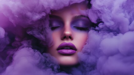 Fototapeta premium Purple smoke