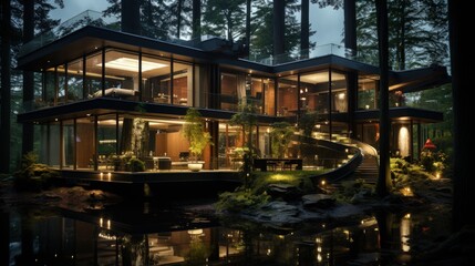 Futuristic Luxury Mansion Featuring Sleek and Innovative Architectural Design