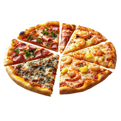 Delicious Pizza Isolated On a Transparent Background