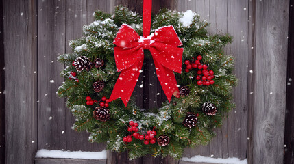 Festive Christmas Wreath