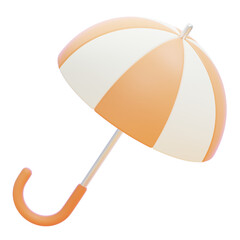 PNG 3D umbrella icon isolated on a white background
