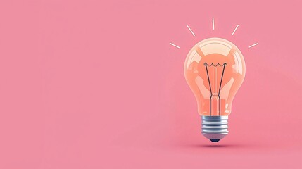 Light bulb with a bridge, connecting ideas to growth opportunities, flat design illustration