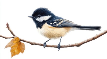 Obraz premium Periparus ater.