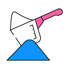 protein food additives line icon vector. protein food additives sign. isolated symbol illustration