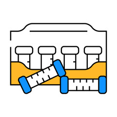 Obraz premium thermo curlers line icon vector. thermo curlers sign. isolated symbol illustration