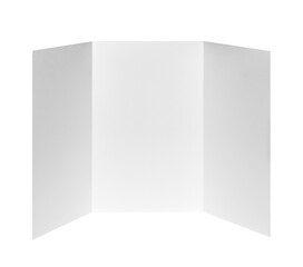 folded leaflet white blank paper template book