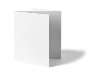 folded leaflet white blank paper template book