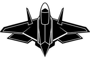 fighter jet silhouette vector illustration