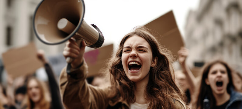 close-up, protests on the street