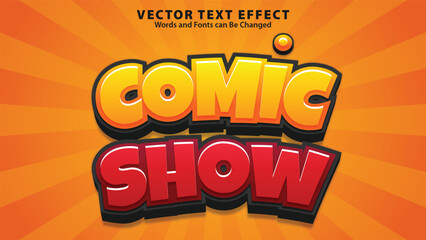 Comic Show Text Effect Style Template