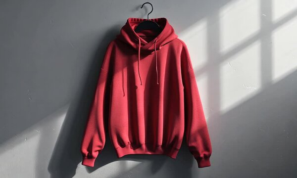 A plain black hoodie jacket is showcased against a neutral backdrop, perfect for mockup design needs. Its simplicity making it versatile for various branding or design projects