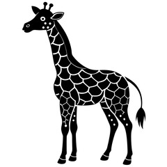 Fototapeta premium Giraffe Stunning Wildlife Illustrations and Images for Creative Projects