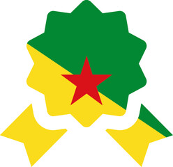 FRENCH GUIANA flag on Certificate Icon
