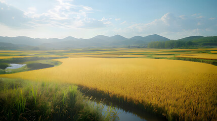 Obraz premium lake in the mountains. Generative AI