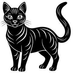 Download high-quality Cat Silhouette Vector Illustration Element – Icon, Line Art, Clipart for Logos and Designs.