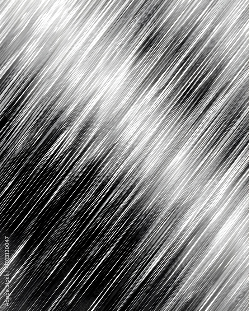 Poster dynamic abstract silver metallic texture with diagonal lines