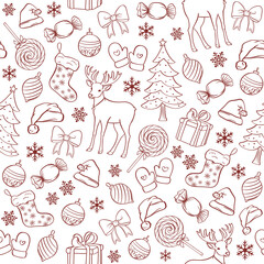 Сhristmas design/ seamless pattern for New Year