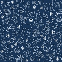 Сhristmas design/ seamless pattern for New Year