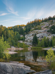 Naklejka premium Nature landscapes during the day on vertical photography 26.