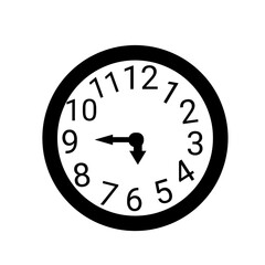 The image of a wall clock is suitable for animated video decoration