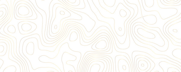 Golden Topography Background with Wavy Contour Patterns and Geometric Lines for Elegant Cartography Designs
