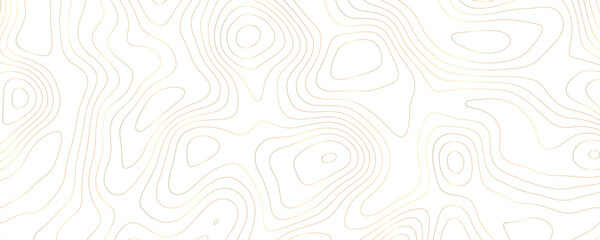 Golden Topography Background with Wavy Contour Patterns and Geometric Lines for Elegant Cartography Designs
