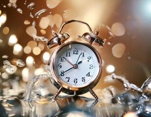 Urgency and immediate action, showcasing symbols like clocks, alarms, and rapid movement. Ideal for topics related to time management, deadlines, and emergency situations.