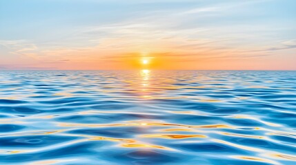 Sunset Reflection Ocean Waves