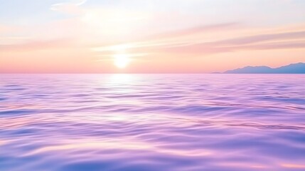 Obraz premium Pink Sunset Sea Water Texture