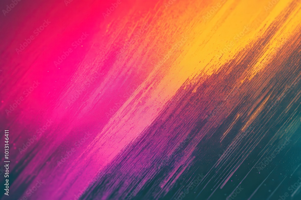 Poster colorful gradient background with distorted abstract elements. vibrant digital noise with grainy tex