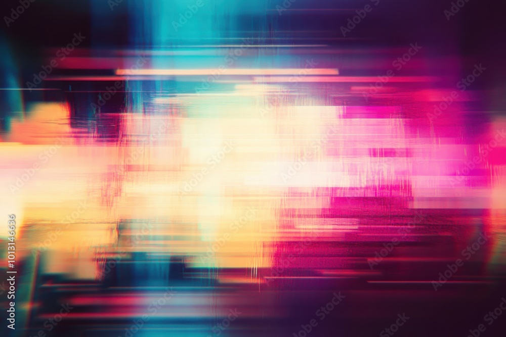 Poster abstracted smooth hazy gradient background. lively pixelated grainy noise texture look. low-fidelity