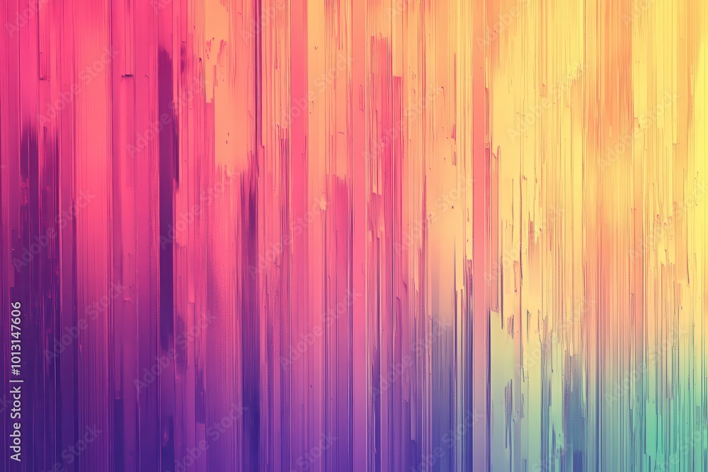 Poster soft textured gradient background with lively digital noise pattern. retro multicolored vintage aest
