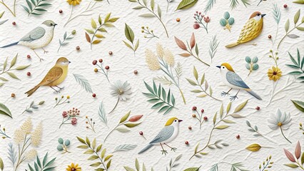 Obraz premium Beautiful white paper backdrop adorned with distinctive patterns, suited for creative endeavors. Perfect for commercial