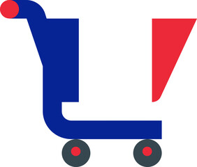 FRANCE flag on Cart icon