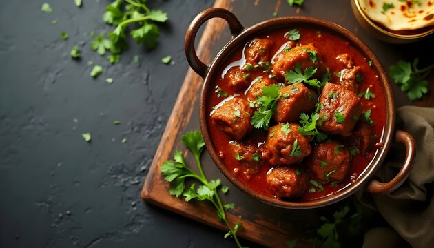 Kunna Gosht, slow-cooked meat curry in a rich and spicy gravy (Pakistani Cuisine)