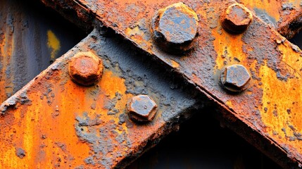 Weathered and Rusty Metal Surface with Horizontal Lines and Industrial Texture