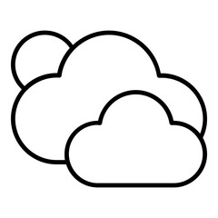Cloudy Sun Icon