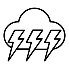 Cloud Thunder Icon