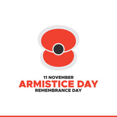 Armistice Day, Remembrance Day,  11 November, greeting card, vector graphic Remembrance Day or Armistice Day.