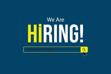 We are hiring job vacancy web banner and social media post template.