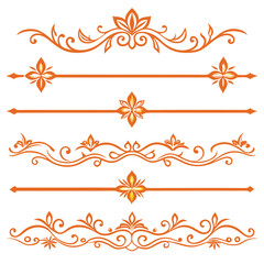 set of elements for design