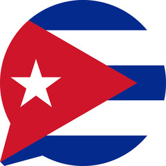 Chat icon on Cuba flag
