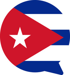 Cuba flag on chat icon