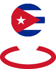 Location icon of Cuba flag