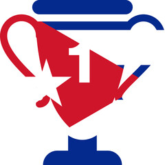 Cuba flag on victory bag